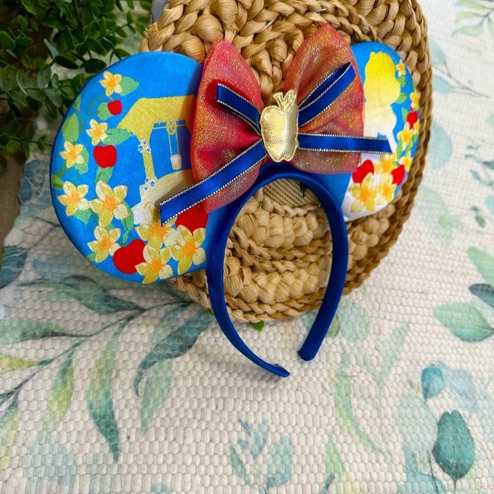 Colorful Mouse Ears Headband with Bow